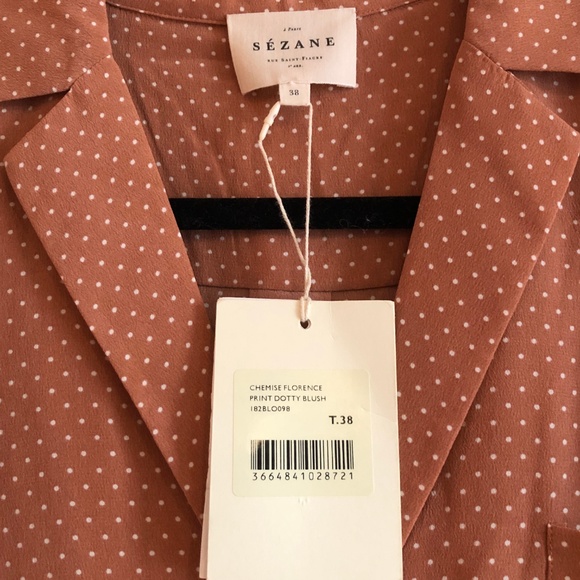 ❌SOLD❌ NWT Sezane Florence Shirt - Picture 4 of 5